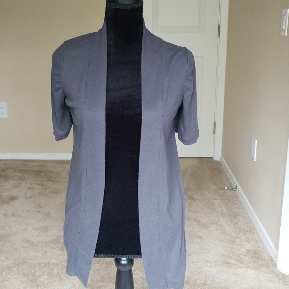 Gray cardigan